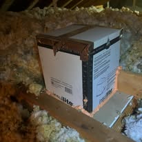Foam Seal Around Light Box In Attic